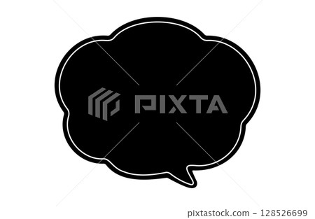 Vector illustration of a lively comic speech bubble 128526699