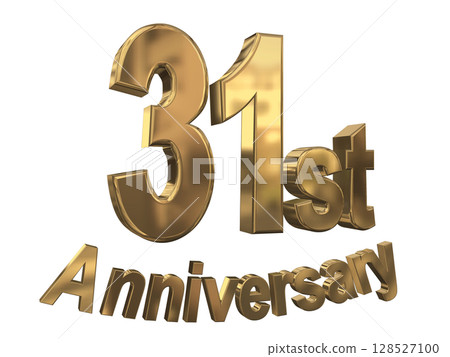3DCG text "31st Anniversary/31st Anniversary Mark Sparkle" 3DCG text "31st Anniversary/31st Anniversary Mark Sparkle" 128527100