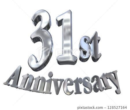 3DCG text "31st Anniversary/31st Anniversary Mark Sparkle" 3DCG text "31st Anniversary/31st Anniversary Mark Sparkle" 128527164