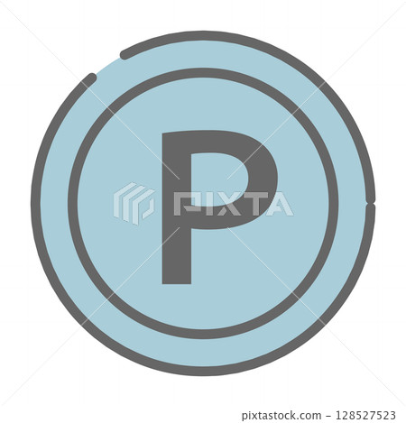 簡單的藍點硬幣圖標 簡單的藍點硬幣圖標 128527523