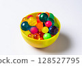 Colorful super balls in a cup 128527795