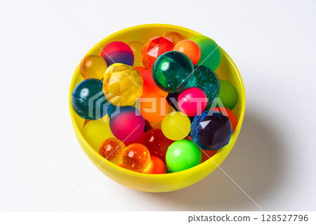 Colorful super balls in a cup Colorful super balls in a cup 128527796