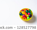 Colorful super balls in a cup 128527798