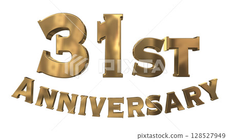3DCG text "31st Anniversary/31st Anniversary Mark Sparkle" 3DCG text "31st Anniversary/31st Anniversary Mark Sparkle" 128527949