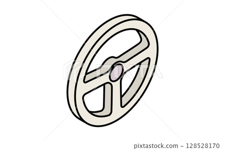 方向盤,簡單可愛的等距線圖標 方向盤,簡單可愛的等距線圖標 128528170