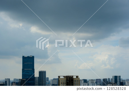 Dark clouds before the storm, Hanoi Vietnam 128528328