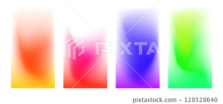 Colorful abstract backgrounds featuring smooth gradients. Vector illustration 128528640