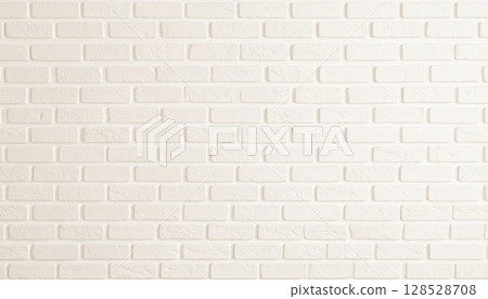 White brick wall texture with a subtle red pattern and old, brown surface White brick wall texture with a subtle red pattern and old, brown surface 128528708
