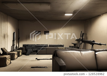 遊戲背景：秘密組織的地下防空洞內 128528962