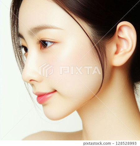 一名年輕女子的臉 一名年輕女子的臉 128528993