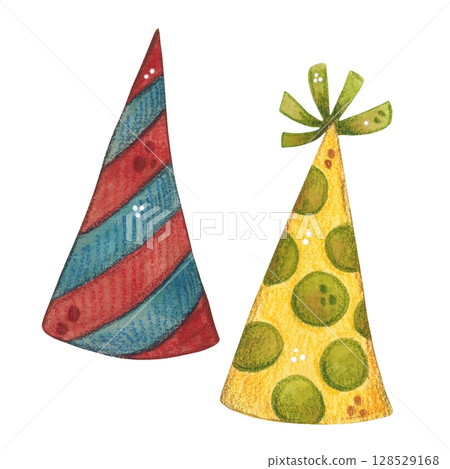 set of two holiday caps on a white background 128529168
