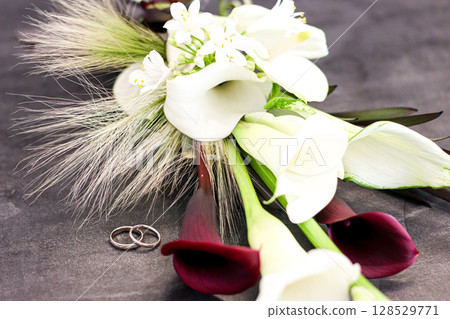 婚禮花束黑色 婚禮花束黑色 128529771