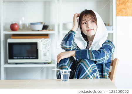 A lady in a room A lady in a room 128530092