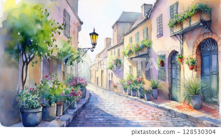Beautiful cityscape of Europe 128530304