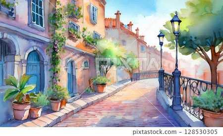 Beautiful cityscape of Europe 128530305