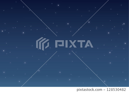 Vector illustration of a simple background of stars spreading across the night sky Vector illustration of a simple background of stars spreading across the night sky 128530482