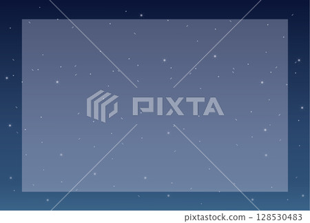 A simple vector frame of stars spreading across the night sky 128530483