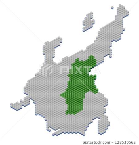 長野縣蜂窩結構地圖 128530562