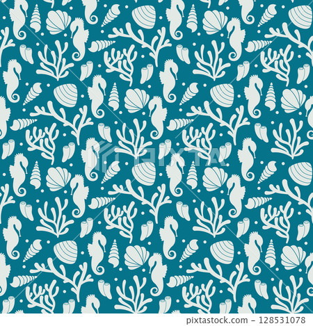 ocean life pattern 128531078