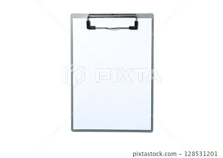 Blank clipboard ready for notes or drawing tasks, isolated on white, PNG 128531201
