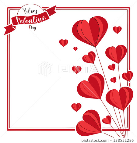wedding invitation card with heart wedding invitation card with heart 128531286