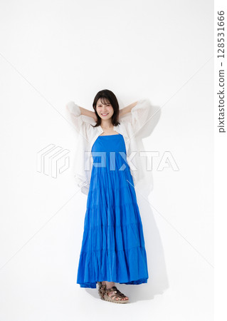 A woman with a fresh smile A woman with a fresh smile 128531666