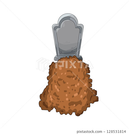 illustration of muslim grave 128531814