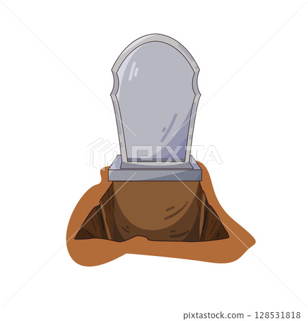illustration of open grave illustration of open grave 128531818