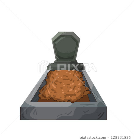 illustration of muslim grave 128531825