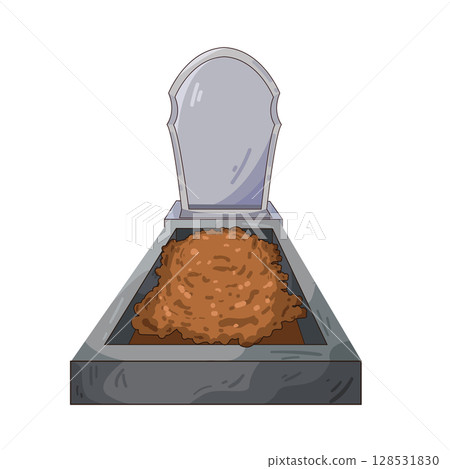 illustration of muslim grave illustration of muslim grave 128531830