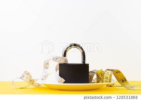 Certain diet. obesity problems. Healthy food concept. 128531868