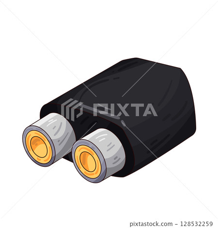 illustration of jack connector illustration of jack connector 128532259