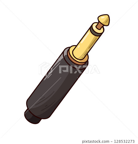 illustration of jack connector illustration of jack connector 128532273