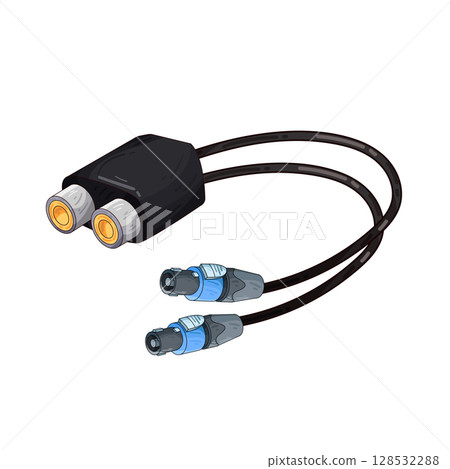 illustration of jack connector 128532288