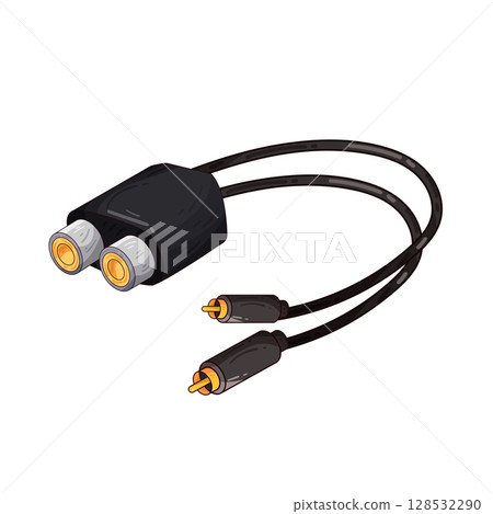 illustration of jack connector 128532290