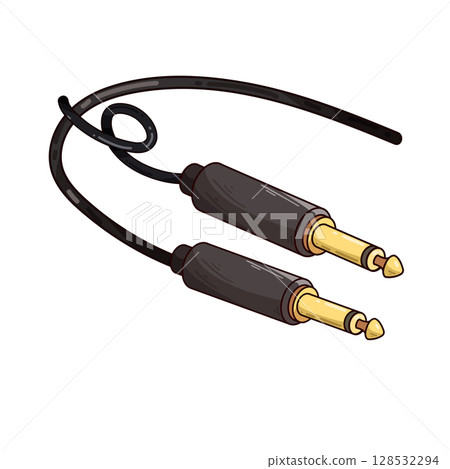 illustration of jack connector illustration of jack connector 128532294