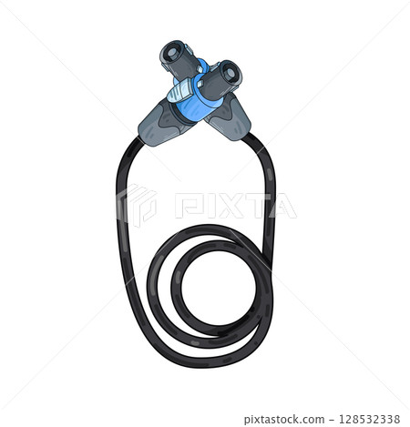 illustration of jack connector 128532338