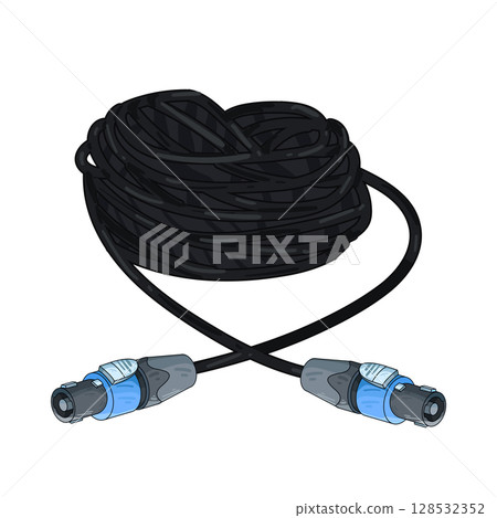 illustration of jack connector illustration of jack connector 128532352