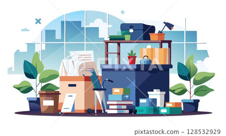 Regularly declutter and purge unused or excess materials, maintaining a clean and functional workspace. Regularly declutter and purge unused or excess materials, maintaining a clean and functional workspace. 128532929