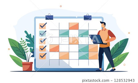 Prioritize tasks using methods like the Eisenhower Matrix, focusing on urgent and important activities first. 128532943