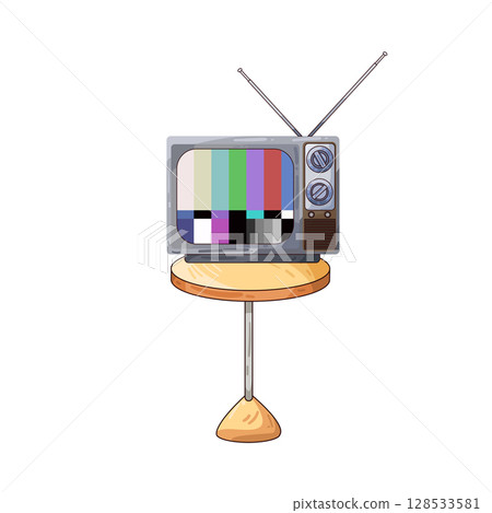 illustration of old tv 128533581