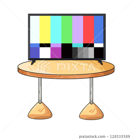 illustration of television 128533589