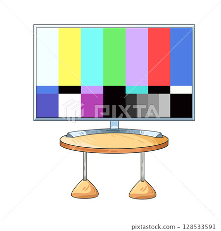 illustration of television illustration of television 128533591