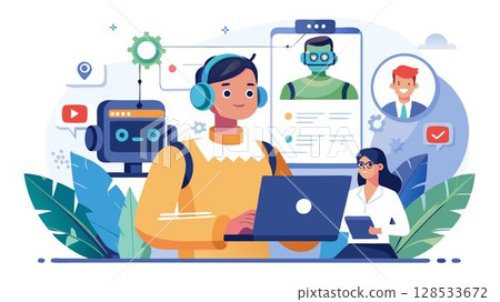 AI can significantly enhance customer service through chatbots and personalized recommendations, boosting satisfaction. AI can significantly enhance customer service through chatbots and personalized recommendations, boosting satisfaction. 128533672