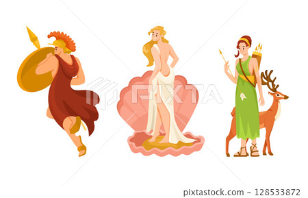 Explore the Enchanted World of Mythical Figures in a delightful Pixel Art Style Explore the Enchanted World of Mythical Figures in a delightful Pixel Art Style 128533872