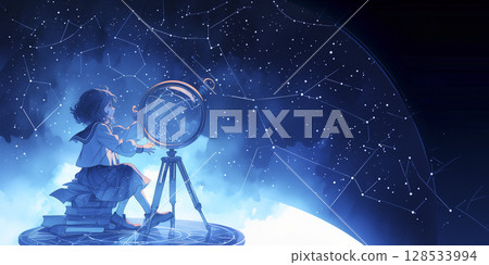 思考太空的女孩 思考太空的女孩 128533994