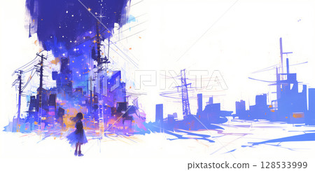 思考太空的女孩 128533999