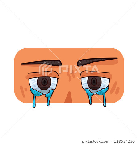 illustration of crying eyes 128534236