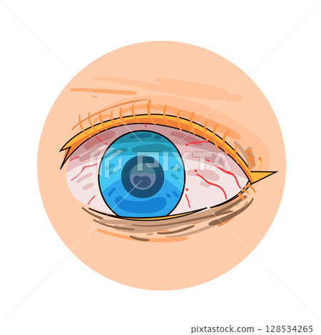 illustration of red eyes illustration of red eyes 128534265