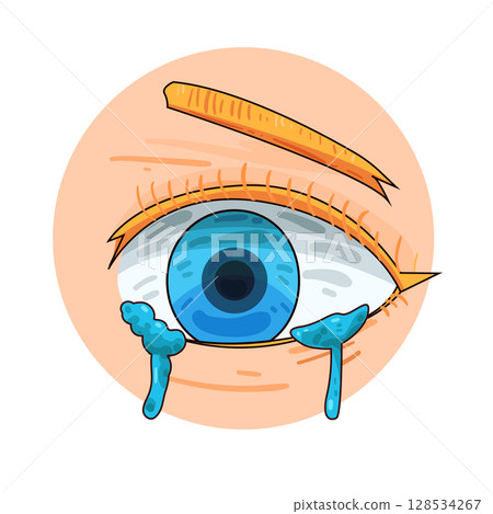 illustration of crying eyes illustration of crying eyes 128534267